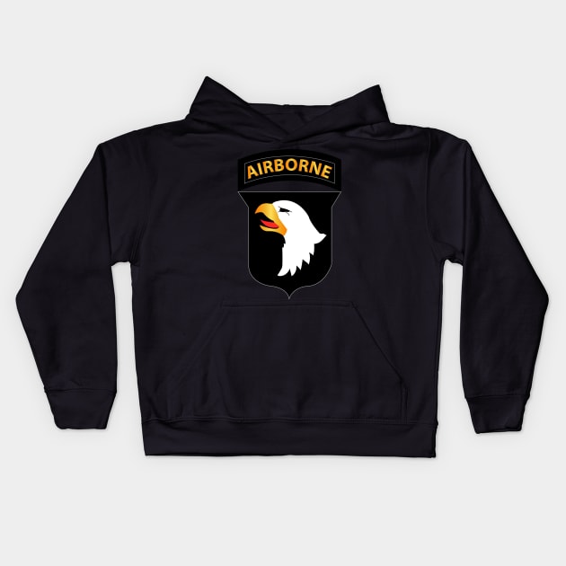 101st Airborne Division wo Txt Kids Hoodie by twix123844